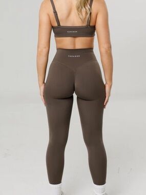 PARAGON Sculpting High-Rise Leggings — Chocolate Brown